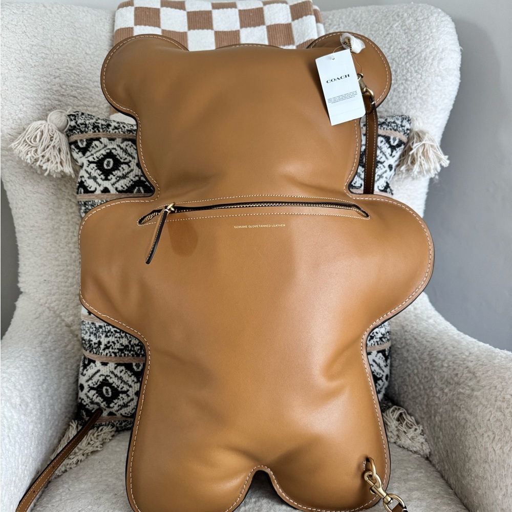 Coach Brown Bear-Shaped Backpack